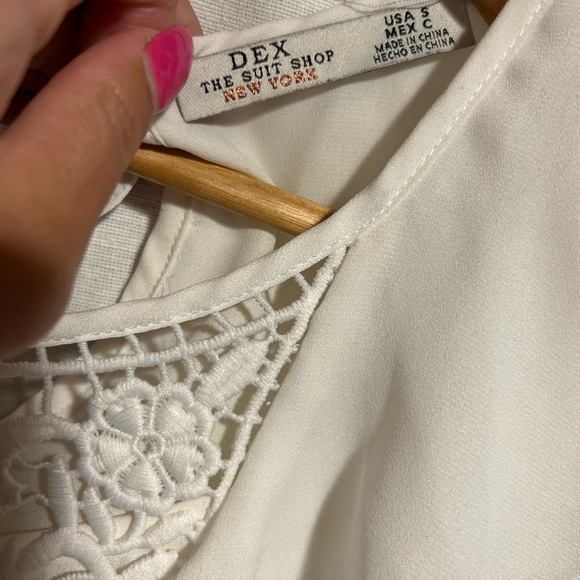 Dex peplum top with open applicate details - Picture 4 of 5